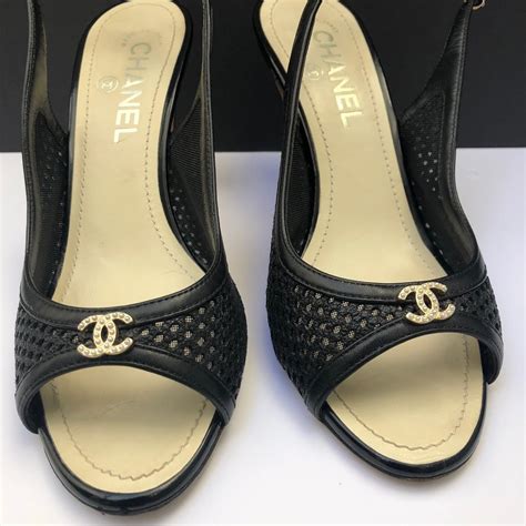 chanel shoe pearl|chanel slingback online shop.